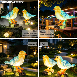 Escultura de Pájaro LED MOMOVALLEY, Escultura de Pájaro Iluminada de Fibra de Vidrio para Proyectos de Paisajismo de Jardines Botánicos, Proveedor Profesional - Product Image 2