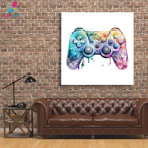 UNIART poster di arte dei Graffiti <span class=keywords><strong>Video</strong></span> Game Wall Art Gaming Controller pittura su tela Graffiti pittura arte della parete per sala giochi - Product Image 5