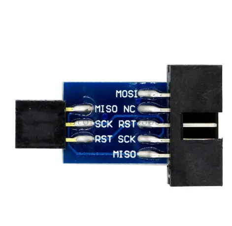 STK500 AVRISP USBASPISPインターフェイスコンバーターAVR用の10ピンから6PiNへの標準10ピンから6ピンアダプターボードへの変換