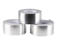 Ruban adhésif en aluminium imprimé avec logo personnalisé, résistant à la chaleur, rouleau de 50 m, étiquette privée OEM pour distributeur de marque, vente en gros