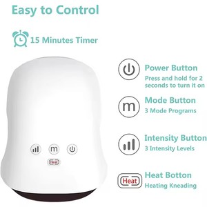 Appareil de massage des mains simple, masseur électrique à compression d'air pour les doigts, <span class=keywords><strong>batterie</strong></span> 2500 mAh, 3 modes, 4 têtes, autonomie de 4 à 5 heures - Product Image 3