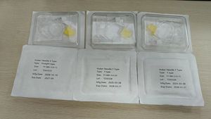 Aguja Huber desechable de acero inoxidable (sin perforación) para sistema de administración de fármacos implantable para ventosas corporales - Product Image 2