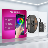 Bande lumineuse LED intelligente Joystar 20m RGB, contrôle par application Bluetooth, télécommande, variateur d'intensité, changement de couleur, décoration intérieure