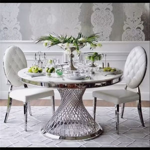 Golden Iron <b>Table</b> Centerpiece For Weddings And <b>Parties</b> Round <b>Tables</b> With Elegant Metallic Wedding - Product Image 3