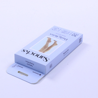 Boîte d'emballage pliable personnalisée en carton coloré pour chaussettes de sport anti-déchirure avec fenêtre