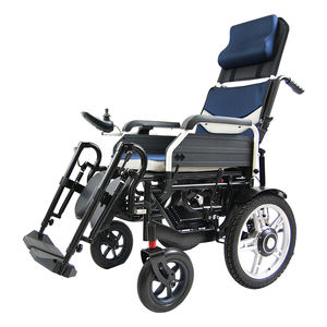 Fauteuil roulant inclinable électrique pour handicapés, dossier inclinable, aluminium robuste, inclinaison, capacité de 150 kg, batterie au lithium - Product Image 5