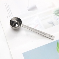 Sendok Takar Kopi BAMBUS Barista Grade 304 Stainless Steel - 15ml 30ml Gagang Panjang dengan Lubang Gantungan