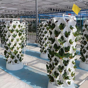 Sistema Hidropónico de Cultivo Vertical que Ahorra Espacio, Torre de Cultivo Interior con Luces LED Opcionales y Riego Automático - Product Image 3