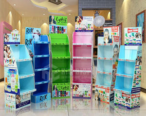 سوبر ماركت للعناية ببشرة الوجه ، حامل مموج حديث لأسطوانة ترويجية للوجه - Product Image 3