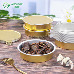 Bossfoil nhôm lá chảo tùy chỉnh kim loại bao bì thực phẩm cung cấp gói hộp thực phẩm nhiệt niêm phong nhôm container - Product Image 1