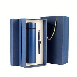 Customizable Luxury Promotional Office Gifts Thermos <b>Cup</b> Pen Box Business Stainless Steel Eco-friendly Personalization Gift Set - Product Image 4