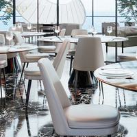 Conception de projet de restaurant tout-en-un personnalisée, banquette de café moderne, canapé, tables et chaises en marbre pour café, ensembles de meubles