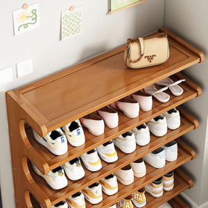 Étagère à chaussures moderne en bois multicouche pour la <span class=keywords><strong>location</strong></span> d'<span class=keywords><strong>appartement</strong></span> ou de maison Rangement simple des chaussures pour salon ou hôtel - Product Image 6