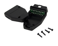 Aangepaste 12V 24V 16 Pin Male Obd Ii Obd 2 OBD2 Connector Met Slot Obd2 Connector