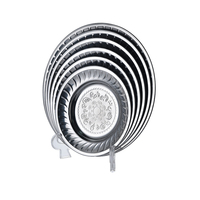 Nouvelle grande assiette en acier inoxydable plateau rond en acier inoxydable de taille différente plaque ronde pour les ménages hôtels cuisine