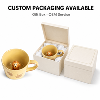 Mug en céramique, design mignon de dessin animé, compatible micro-ondes et lave-vaisselle, cadeau de fête ou d'anniversaire pour le café/le thé au lait