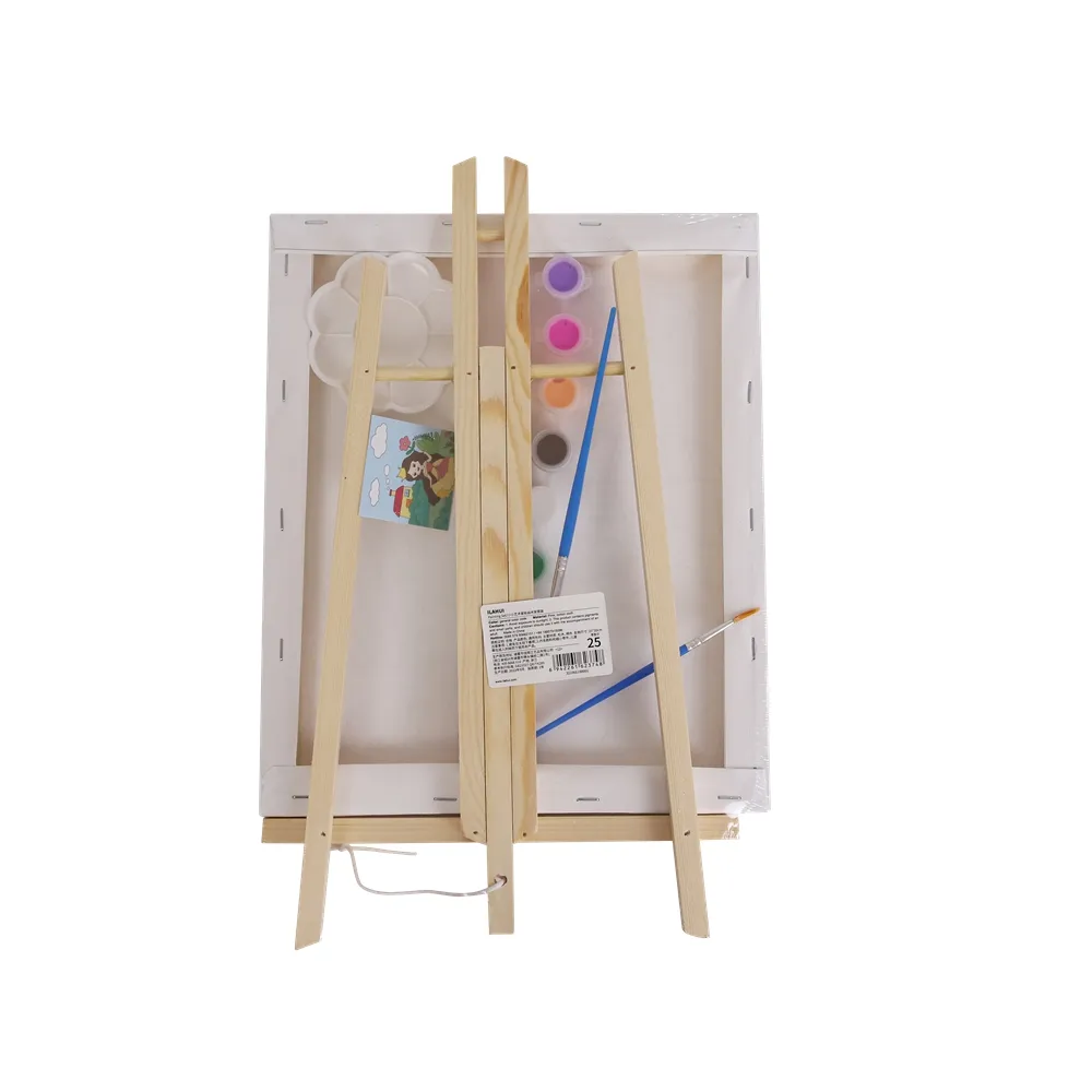 White Canvas Frame Custom Size Oil Painting Canvas Solid Wood Stand Cartoon Printed Canvas