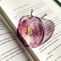 Transparante fruitbladwijzers watermeloen appel vijg hoge kwaliteit acryl bladwijzers