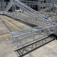 Support de scène DJ en treillis d'aluminium portable, capacité de charge de 1000 kg, conception modulaire, résistant aux intempéries, pour concerts en plein air