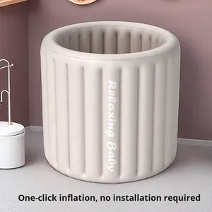 <span class=keywords><strong>Baignoire</strong></span> gonflable en PVC Zhanxing pour usage domestique, sans couvercle, pliable, portable, écologique, durable, pour adultes, bain d'hiver - Product Image 4