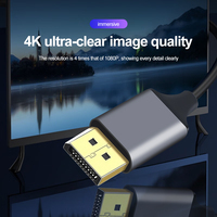 0,2 M 4K DP a HDMI Adaptador activo Soporte 4K 60Hz Adaptador de cable de ultra alta definición DP a HDMI para monitor HDTV