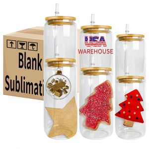 Us Warehouse 12Oz 16Oz 20Oz Blank Sublimation <b>Beer</b> Glasses Clear Frosted Can Shaped Cup Iced Coffee Soda Pop Glass Mug - Product Image 4