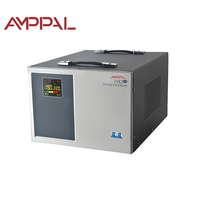 Régulateur de tension automatique monophasé AMPPAL PRO-C-5000VA 5KVA en cuivre SVC 220V AC de type servo avec écran LCD haute performance
