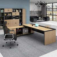 Executive Ceo Manager Desk Set moderno ufficio capo scrivania L a forma di scrivania