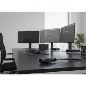 DAJIANG C14 - C13 銅導体 PVC絶縁 電源コード IEC C13 オス - C14 メス 延長ケーブル 家庭用電化製品向け - Product Image 2