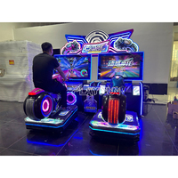 Machine d'Arcade Simulateur de Moto de Course Futuriste à Double Jeu de Haute Qualité à Monnayeur