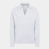 Fabricant de tricots, vente en gros, design personnalisé, logo, pull en cachemire et laine côtelé à manches longues, doux et luxueux, pour homme