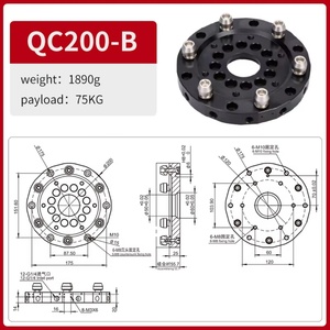 Acoplador Rápido Neumático Manual QC200-A de Alta Compatibilidad, Aleación de Aluminio, Carga Útil de 75 kg, Garantía de 2 Años - Product Image 3