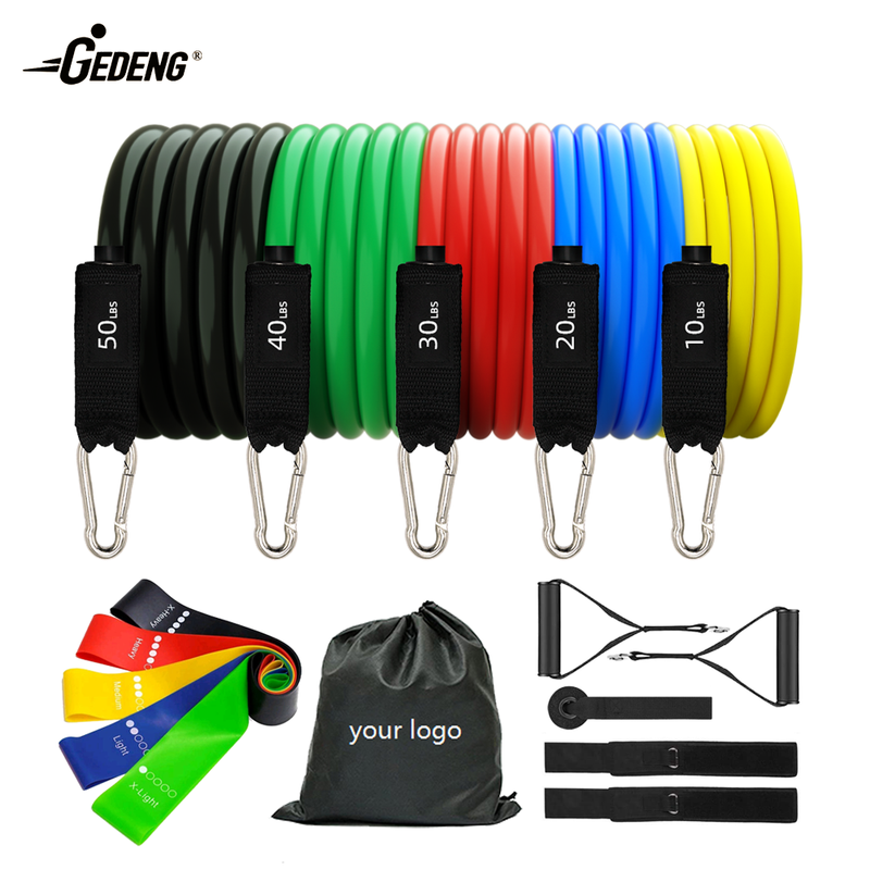 GEDENG 11 Pcs Elastic Workout Rubber