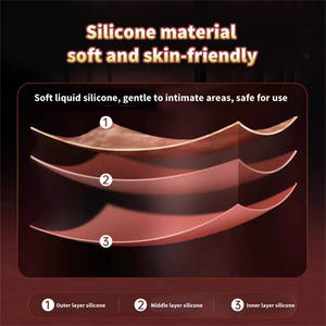 قضيب اصطناعي واقعي عالي الجودة من السيليكون مع جهاز تحكم عن بعد للاستمناء الأنثوي - Product Image 3