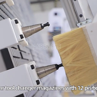 Routeur CNC vertical ANBEN V-2142 pour panneaux ACP 2100x4200mm 2100x6200mm, machine de découpe de composite aluminium