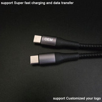 Cables USB C a USB C Trenzados de Alta Corriente, Largos (1m), Resistentes y Duraderos, de la Marca SR Long Tail, en Grandes Cantidades