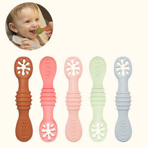 Cuchara para Bebé | Utensilios de alimentación de silicona sin BPA para niños pequeños | Cuchara previa para niños de 6 a 18 meses - Product Image 6