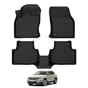 Pièces automobiles Revêtements de sol de voiture tous temps 3D TPE tapis de sol de voiture tapis pour VW Atlas <span class=keywords><strong>cross</strong></span> sport Tiguan tapis de coffre - Product Image 2
