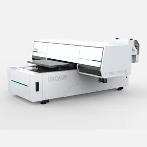 Printer uv flatbed terbaru 6090 langsung ke substrat untuk kotak kayu logam kartu hadiah silinder cetak