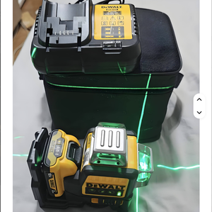Nivel Rotatorio Industrial Prossiona L12V DERKALT Verde de 360 Grados DW089LG para Construcción - Product Image 3