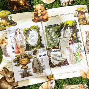 25 autocollants par paquet Greenfield Secret Series Handbook Décoration Matériel Autocollants étanches - Product Image 3