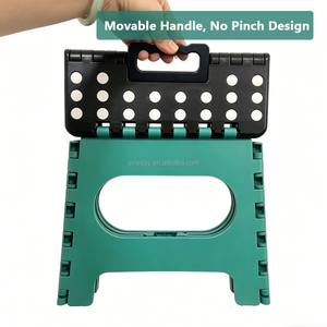 <span class=keywords><strong>Taburete</strong></span> Plegable Ligero de Fábrica con Asa Móvil, <span class=keywords><strong>Taburete</strong></span> Plegable de 9 Pulgadas con Estructura de Bloqueo para Niños y Adultos - Product Image 2
