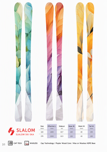 Ski alpin tout-terrain en bois durable, idéal pour la randonnée, les courtes virages et la chasse sur neige, motif personnalisé, sports d'hiver en extérieur - Product Image 5
