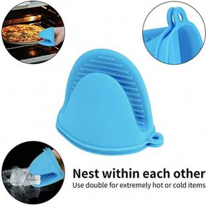 Heat Insulation Pinch Grips Cooking Gloves Finger Protector for Kitchen Cooking Glove <b>Mini</b> Silicone Oven Mitts - Product Image 2