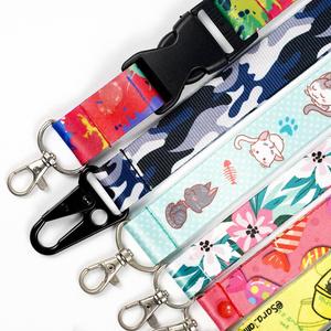 Factory Wholesale Custom Sublimation Polyester Lanyard <b>Anime</b> <b>Keychain</b> Lanyard with Logo - Product Image 3
