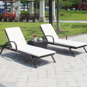 Meilleure vente meubles <span class=keywords><strong>de</strong></span> plage en plein air piscine en rotin transat extérieur chaise longue - Product Image 5