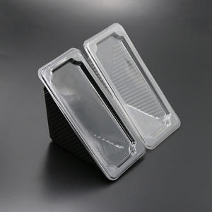 Tùy Chỉnh Trong Suốt Dùng Một Lần Tam Giác Bánh Sandwich Nhựa Khay Vỉ Cấp Thực Phẩm Takeaway Container Cho Bánh Hiển Thị Bao Bì - Product Image 1