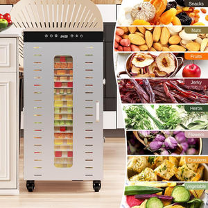 Mejor Venta de 20 bandejas de uso comercial de acero inoxidable Control Digital secador de frutas deshidratador de setas - Product Image 5