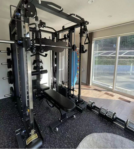 Phòng tập thể dục huấn luyện viên đa chức năng trạm Smith Máy cáp chéo Smith Điện Giá Squat Máy Thiết bị tập thể dục - Product Image 4