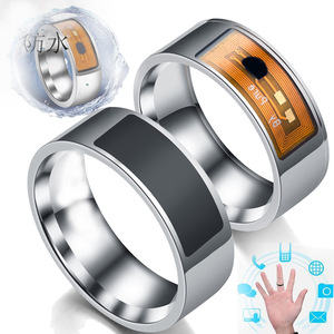 Smart <strong>Ring</strong> Intelligent Stainless Steel Multifunctional Digital Jewelry Heart Pattern Waterproof Mobile Phone <strong>Moon</strong> <strong>Rings</strong> - Product Image 1